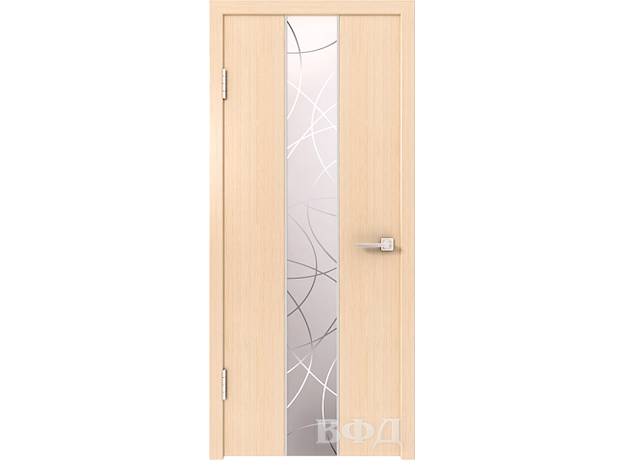 Двери Лакшпон Токио со стеклом дуб белёный