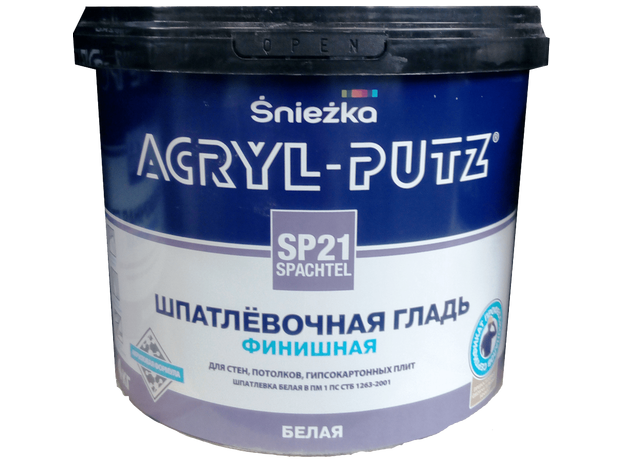 Шпатлевка Acryl-Putz SP21 финиш (ŚNIEŻKA)